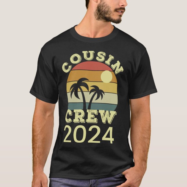 T-shirt Cousin Crew 2024 Summer Beach Vacation Famille Voy (Devant)
