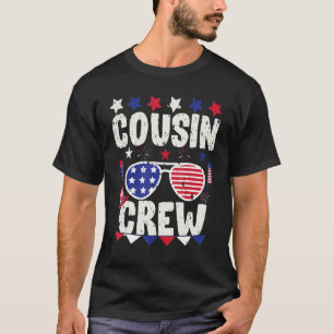 T-shirt Cousin Crew 4 juillet American Patriotic
