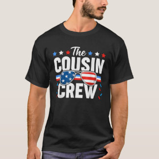 T-shirt Cousin Crew 4th of July Patriotic American Family 
