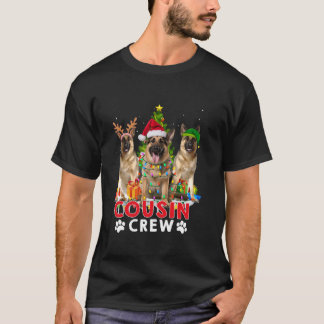 T-shirt Cousin Crew berger allemand Père Noël Christmas Tr