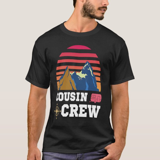 T-shirt Cousin Crew Camping Adventure (Devant)