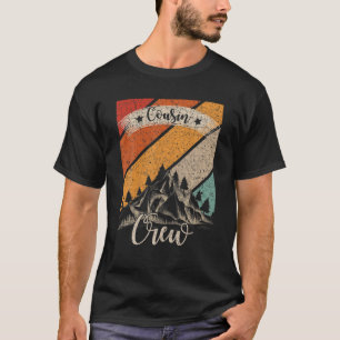 T-shirt Cousin Crew Camping extérieur Sunset Summer Camp V