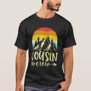 T-shirt Cousin Crew Camping extérieur Sunset Summer Camp V