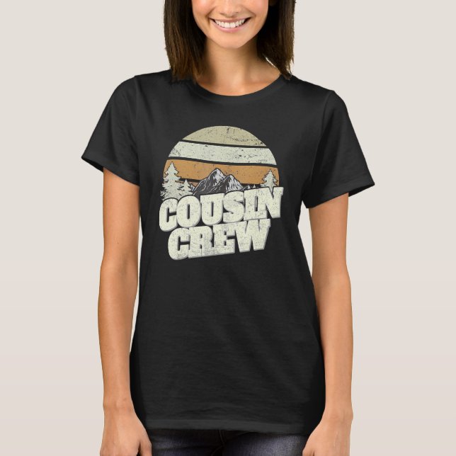 T-shirt Cousin Crew Camping Outdoor Sunset Summer Camp 1 (Devant)