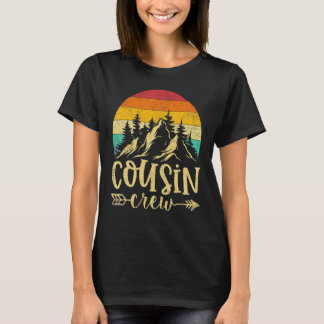 T-shirt Cousin Crew Camping Outdoor Sunset Summer Camp Vin