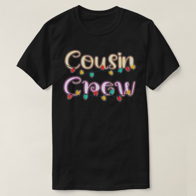T-shirt Cousin Crew Christmas Family Member Group Cousins (Design devant)