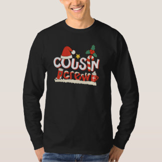 T-shirt Cousin Crew Christmas Santa Hat Family Matching Pa