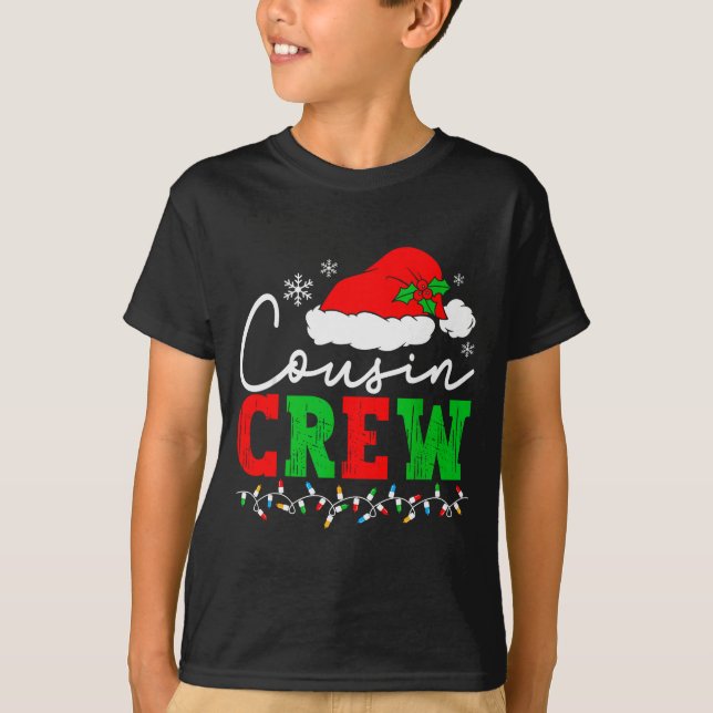 T-shirt Cousin Crew Christmas Shirts Matching Pajamas For  (Devant)