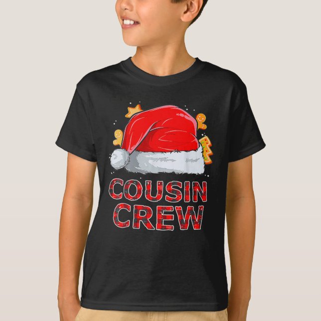 T-shirt Cousin Crew Christmas Squad Famille amusante (Devant)