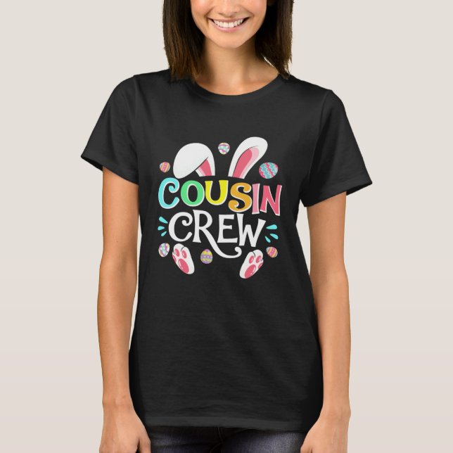 T-shirt Cousin Crew Easter Bunny Family Matching Toddler B (Devant)