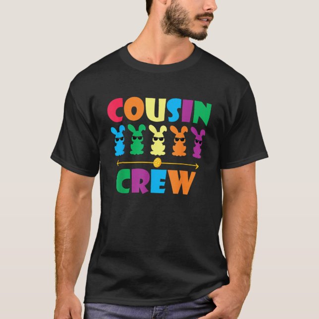 T-shirt Cousin Crew Easter Bunny Matching Family Boys Girl (Devant)