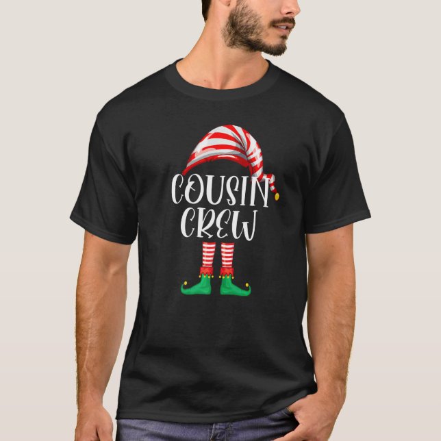 T-shirt Cousin Crew Elf Cute Xmas Pajama Matching Party Ch (Devant)