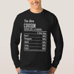 T-shirt Cousin Crew Faits nutritionnels Le Diva Cousin