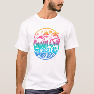 T-shirt Cousin Crew Famille Été Vacances Plage Croisière S