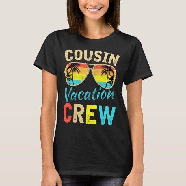 T-shirt Cousin Crew Famille Vacances Été Plage de vacances (Devant)
