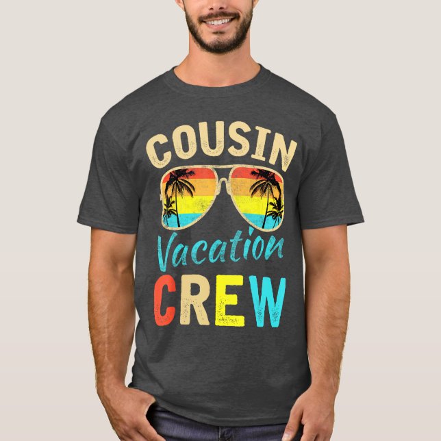 T-shirt Cousin Crew Famille Vacances Été Plage de vacances (Devant)
