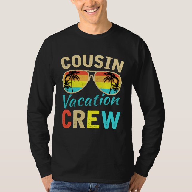 T-shirt Cousin Crew Family Vacation Summer Vacation Beach  (Devant)