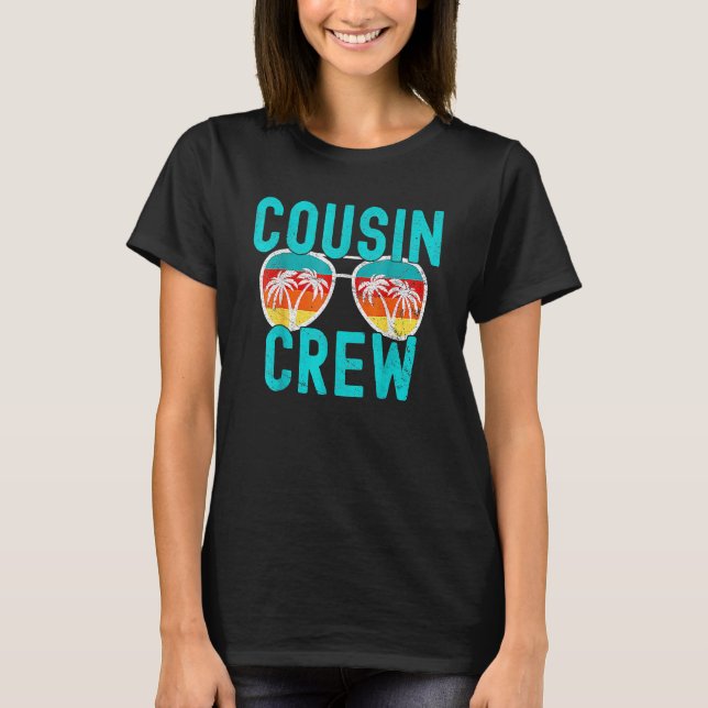 T-shirt Cousin Crew Family Vacation Summer Vacation Beach  (Devant)