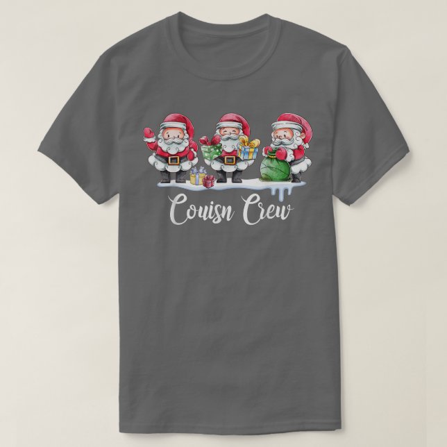 T-shirt Cousin Crew Funny Père Noël Joyeux Noël Joyeux Hol (Design devant)