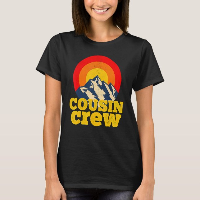 T-shirt Cousin Crew Kids Matching Tee - shirt Camping Grou (Devant)