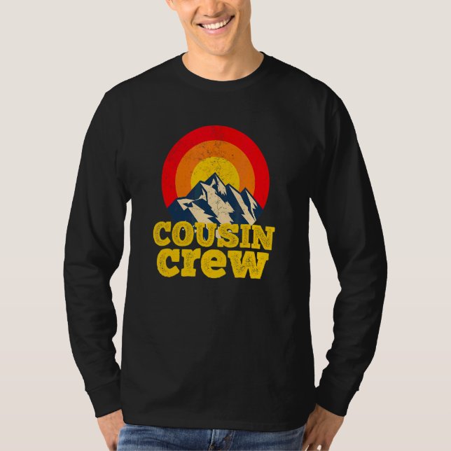 T-shirt Cousin Crew Kids Matching Tee - shirt Camping Grou (Devant)
