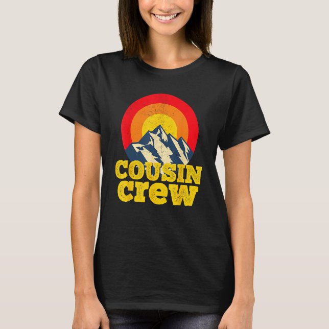 T-shirt Cousin Crew Kids Matching Tees Camping Group Cousi (Devant)