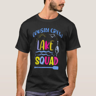 T-shirt Cousin Crew Lake Squad Famille Camping Vacances