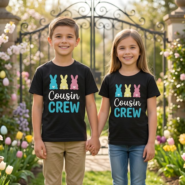 T-shirt Cousin Crew Lapin de Pâques Garçons Enfant (Créateur téléchargé)