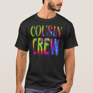 T-shirt Cousin Crew Tie Dye Friends Vacances en famille