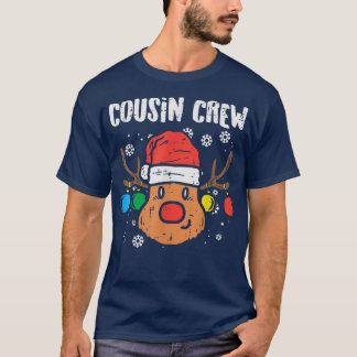 T-shirt Cousin Crew Xmas PJs Correspondant Pajamas De Noël