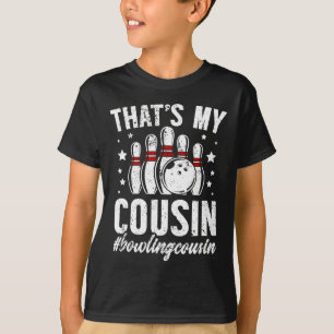 T-shirt Cousin De Bowling De Bowler Bowling Cousin - Noir