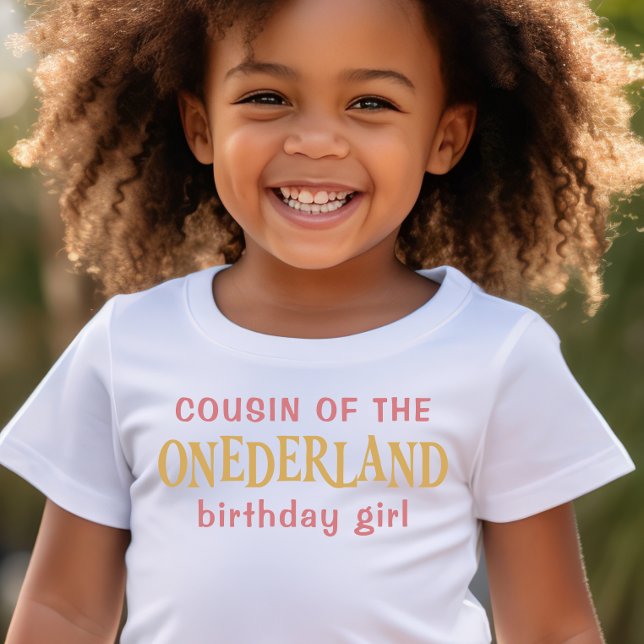 T-shirt Cousin de la fille d'anniversaire Alice au pays de (Créateur téléchargé)