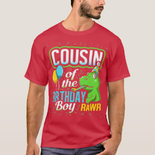 T-shirt Cousin De L'Anniversaire Dinosaure Joyau Dinosaure