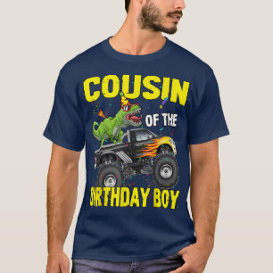 T-shirt Cousin De L'Anniversaire Dinosaures Garçon T Rex M