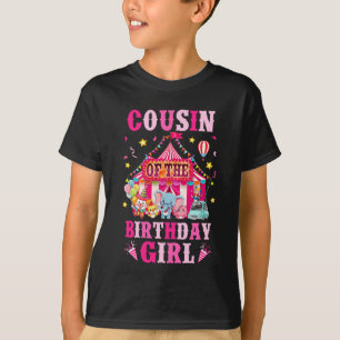 T-shirt Cousin De L'Anniversaire Fille Cirque Carnaval Fam
