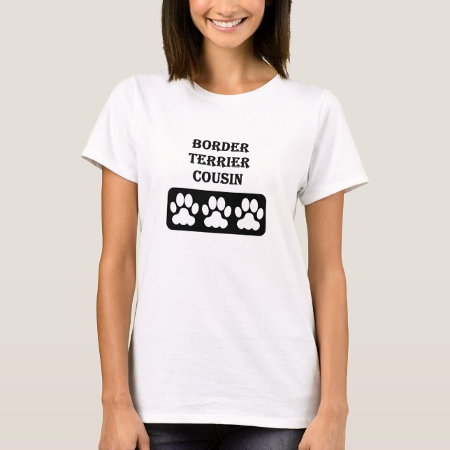 T-shirt Cousin du Border Terrier (Devant)