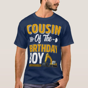 T-shirt Cousin du camion de construction du garçon d'anniv