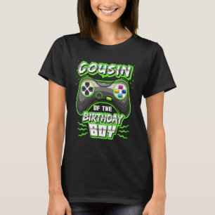 T-shirt Cousin Du Garçon Anniversaire Correspondant Vidéo