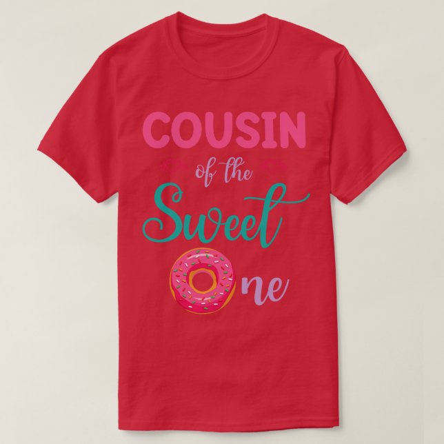 T-shirt Cousin Du Gâteau Doux Un Donut, Joyeux Moi Brothe (Design devant)
