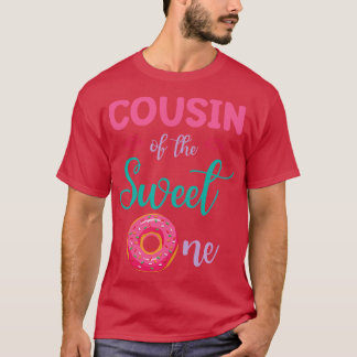 T-shirt Cousin Du Gâteau Doux Un Donut, Joyeux Moi Brothe