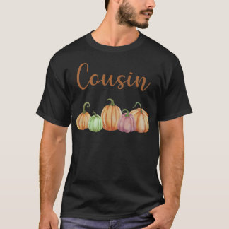 T-shirt Cousin du petit Citrouille Premier anniversaire Pu