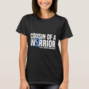 T-shirt Cousin D'Un Guerrier Type 1 Sensibilisation Au Dia