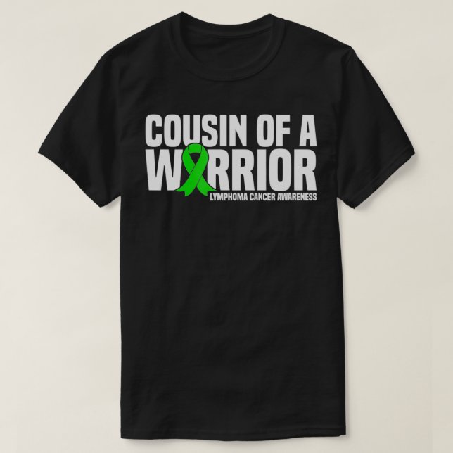T-shirt Cousin d'un Warrior Lymphoma Cancer Awareness (Design devant)