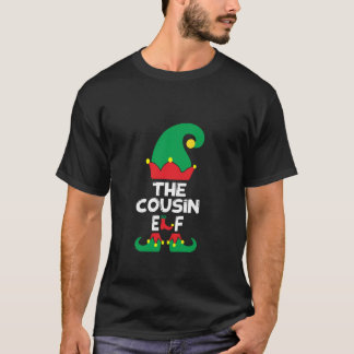 T-shirt Cousin Elf Matching Family Group Christmas Party P