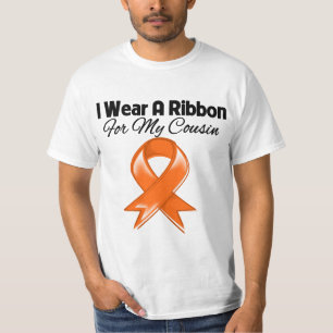 T-shirt Cousin - je porte le ruban orange élégant