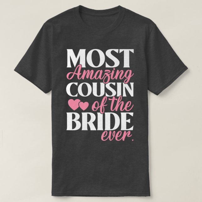 T-shirt Cousin le plus Extraordinaire de la Mariage de mar (Design devant)