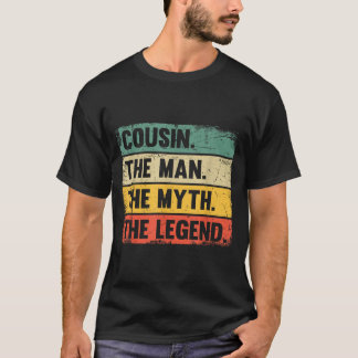 T-shirt Cousin le seul et unique la légende - Cadeau rétro