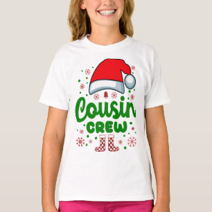 T-shirt Cousin Noël Père Noël Famille Rouge Vert Rouge