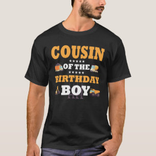 T-shirt Cousin of The Birthday Boy Construction Worker B-D