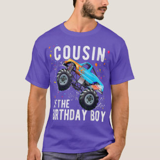 T-shirt Cousin Of The Birthday Boy Monster Truck Family Ma